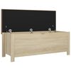 vidaXL Opbergbox met kussen 105x40x45cm bewerkt hout sonoma eikenkleur