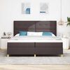 vidaXL Boxspring bed met matras Bruin 200 x 200 cm Stof