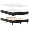 vidaXL Boxspringbed met matras Zwart 120 x 200 cm Kunstleer