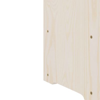 vidaXL Wijnrek met bovenblad 67,5x25x60 cm massief grenenhout
