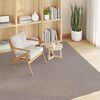 vidaXL Vloerkleden Vierkant LUGO Taupe 120 x 120 cm Polyester
