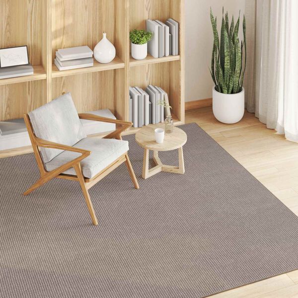 vidaXL Vloerkleden Vierkant LUGO Taupe 120 x 120 cm Polyester