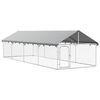vidaXL Hondenkennel voor buiten met dak 600x200x150 cm
