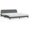 vidaXL Bedframe "Dover" stof donkergrijs 193x203 cm