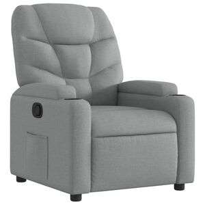 vidaXL Fauteuil verstelbaar stof lichtgrijs