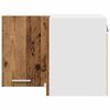 vidaXL Hangkast Oude Hout en Wit 57 x 57 x 40 cm Bewerkt hout