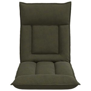 vidaXL Verstelbare vlo stoelen Legergroen Stof