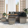 vidaXL Tuin Sofa Set 8 pcs Grijs poly rattan