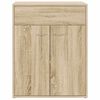 vidaXL Dressoir 60x30x75 cm bewerkt hout sonoma eikenkleurig