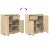 vidaXL Dressoir met lade 71x35x84 cm spaanplaat sonoma eikenkleurig