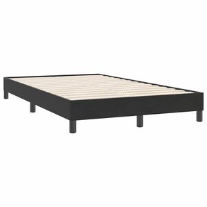 vidaXL Bedframe zonder matras 120x220 cm fluweel zwart