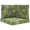 vidaXL Buiten bankkussen Polyester Bladontwerp 60 x 60 cm Bladontwerp