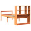 vidaXL Bed met boekenkast zonder matras massief hout wasbruin 75x190cm