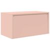 vidaXL Opbergkast Roze 80 x 40 x 40 cm Staal
