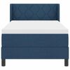 vidaXL Boxspringbed met matras Blauw 200 x 100 cm Polyester