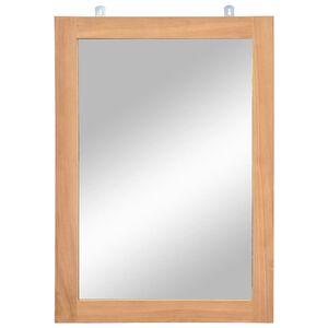 vidaXL Wandspiegel 50x70 cm massief teakhout