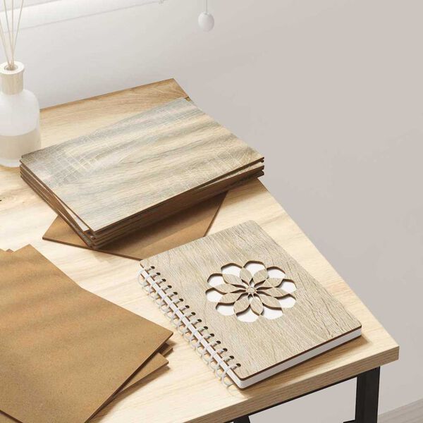 vidaXL Decorpanelen 50 pcs Sonoma eiken 15 x 21 x 0.3 cm Bewerkt hout