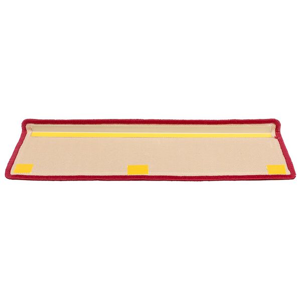 vidaXL Trapmatten zelfklevend 5 st 65x21x4 cm rood