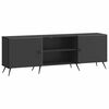 vidaXL TV-kast 150 x 31 x 50 cm Zwart Bewerkt hout