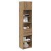 vidaXL Highboard Artisan Eiken 50 x 42,5 x 225 cm Bewerkt hout