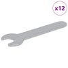 vidaXL Schroefsleutel 12 st Zilver 10 mm IJzer
