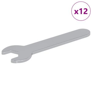 vidaXL Schroefsleutel 12 st Zilver 10 mm IJzer