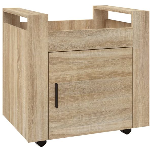 vidaXL Bureaukastje 60x45x60 cm bewerkt hout sonama eikenkleurig