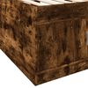 vidaXL Slaapbank met lades zonder matras 90x200 cm gerookt eikenkleur