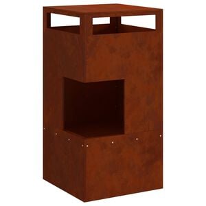 vidaXL Vuurkom Bruin 50 x 50 x 100 cm weervast staal