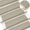 vidaXL Trapmatten zelfklevend Sisal-Look 30 st 65x21x4 cm lichtgroen