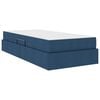 vidaXL Opbergbed met matras met matras Blauw 90 x 200 cm Polyester