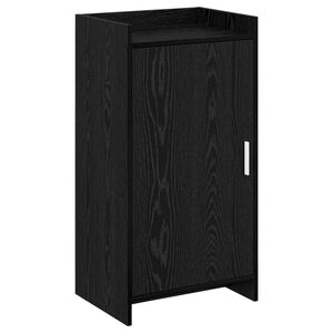 vidaXL Schoenenkast Zwart eiken 48 x 36 x 92 cm Bewerkt hout