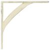 vidaXL Wandplank Beugels 12 st Antiek wit 14,5 x 14,5 x 3,5 cm Staal