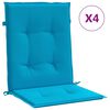 vidaXL Tuinstoelkussens lage rug 4 st 100x50x3 cm oxford stof blauw