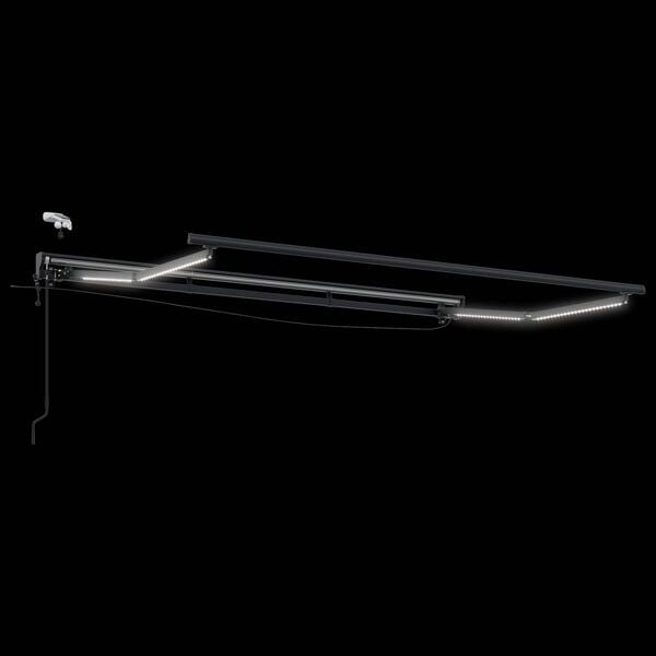 vidaXL Elektrisch Uittrekbaar Zonnescherm Bordeauxrood 3 x 2 m