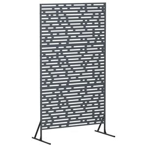 vidaXL Privacyscherm 100 x 50 x 180 cm Staal Antraciet