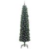 vidaXL Kunstkerstboom Groen 240 cm PVC en Staal en Kunststof