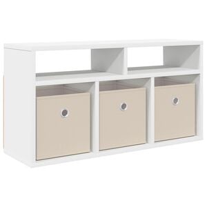 vidaXL Laagkast met lade Wit 72 x 22,5 x 38 cm