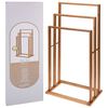 Bathroom Solutions Handdoekenrek met 3 stangen bamboe