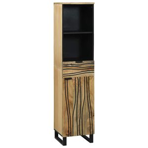 vidaXL Badkamer wastafelkast Bruin 38 x 33 x 160 cm Bewerkt hout