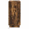 vidaXL LED Sideboard Gerookt eiken 71 x 34,5 x 75 cm Bewerkt hout