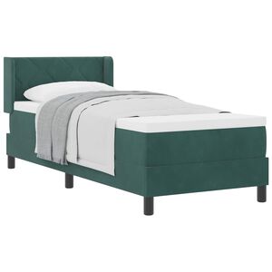 vidaXL Boxspringbed met hoofdeinde Donkergroen 200 x 80 cm Fluweel