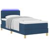 vidaXL LED Box Spring Bed met hoofdeinde Blauw 90 x 190 cm Stof