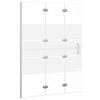 vidaXL Douchewand inklapbaar 100x140 cm ESG wit