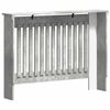 vidaXL Radiatorafdekking Beton Grijs 112 x 19 x 81,5 cm Bewerkt hout