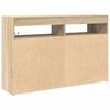 vidaXL Dressoir Sonoma Eiken 116 x 30 x 75 cm Bewerkt hout