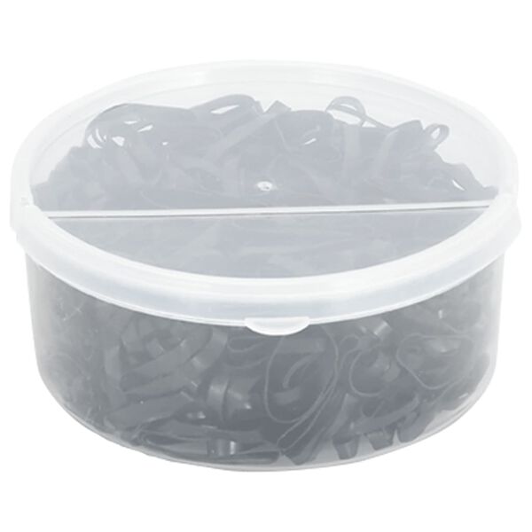 vidaXL Haarelastiekjes paard 500 st silicone zwart