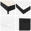 vidaXL Boxspringbed met matras Zwart 90 x 200 cm Kunstleer