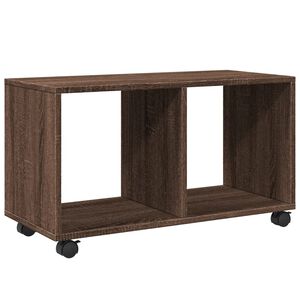 vidaXL Rolkast 72x33x42,5 cm bewerkt hout bruin eikenkleurig