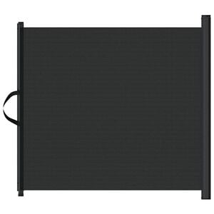 vidaXL Huisdierenhek uittrekbaar 82,5x125 cm zwart